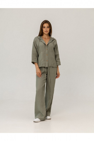 Брюки, жакет Atelero 1131П полынь - фото 2