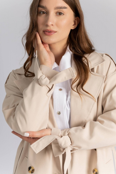 Плащ Legend Style G-015 бежевый - фото 5