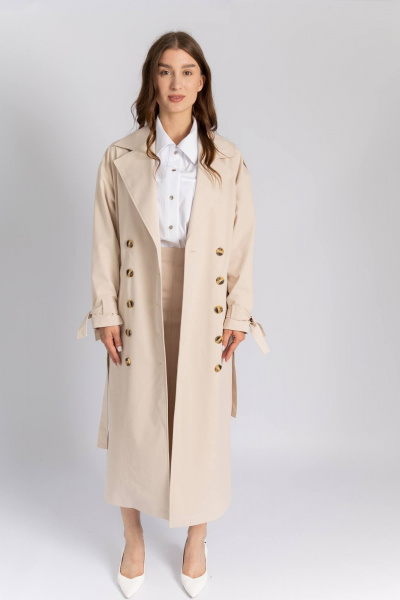 Плащ Legend Style G-015 бежевый - фото 1