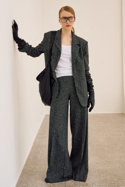 Брюки, жакет Lokka 1678 серый/меланж - фото 2