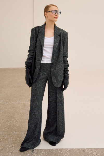 Брюки, жакет Lokka 1678 серый/меланж - фото 1