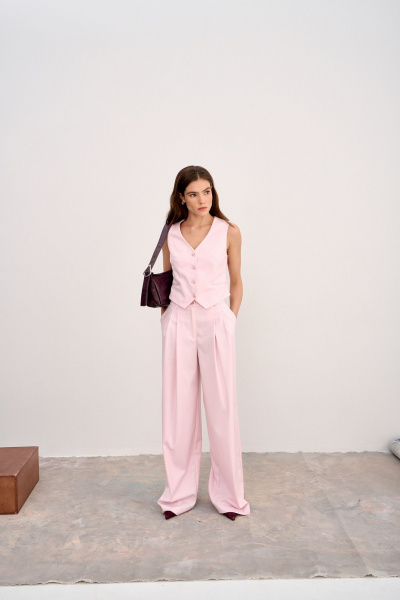 Брюки, жилет THE VERY 2405 розовый - фото 6