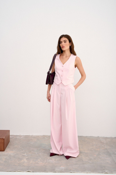 Брюки, жилет THE VERY 2405 розовый - фото 2