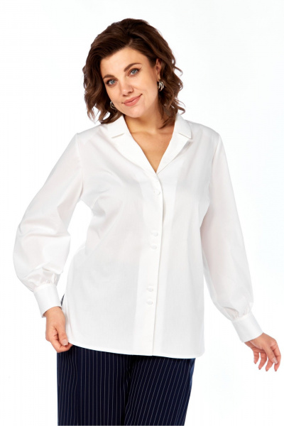 Блуза Элль-стиль 2404а белый - фото 8