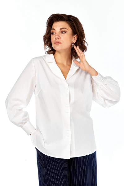 Блуза Элль-стиль 2404а белый - фото 6