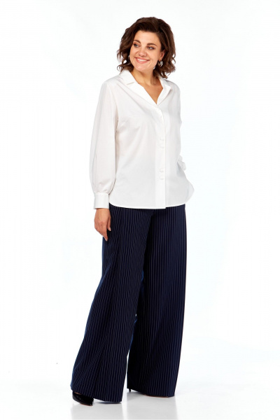 Блуза, брюки Элль-стиль 2404 белый - фото 11