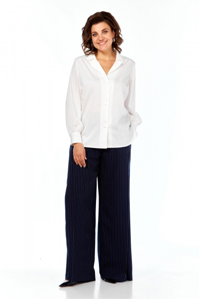 Блуза, брюки Элль-стиль 2404 белый - фото 10
