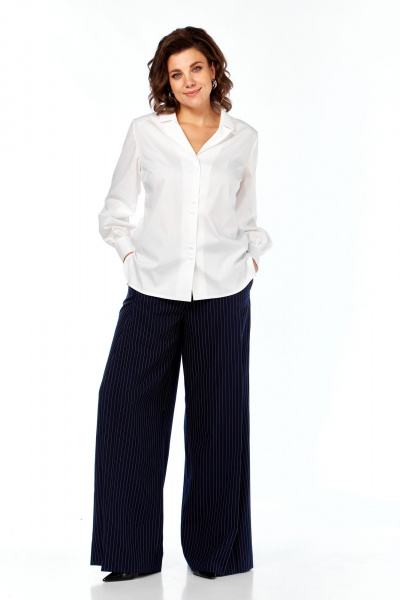 Блуза, брюки Элль-стиль 2404 белый - фото 8