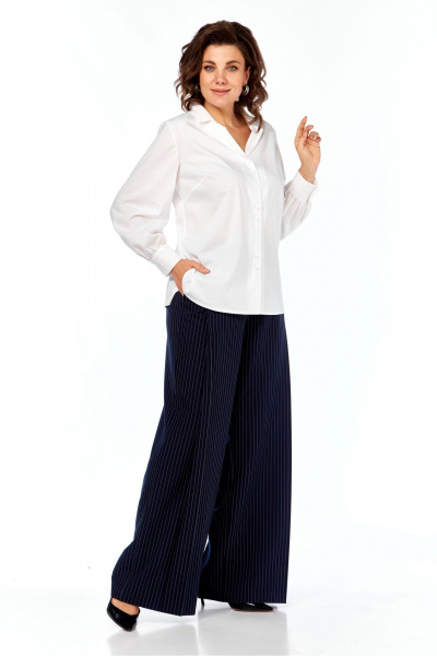 Блуза, брюки Элль-стиль 2404 белый - фото 5