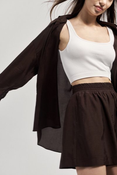 Рубашка, шорты THE VERY 2409 коричневый - фото 8