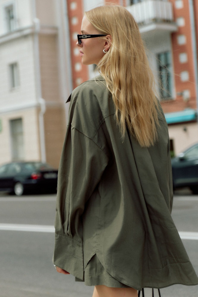 Рубашка, шорты THE VERY 2409 хаки - фото 8