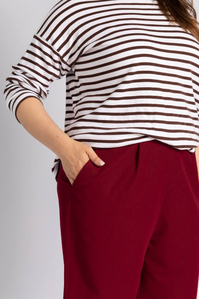 Шорты Legend Style P-020бермуды бордовый - фото 5