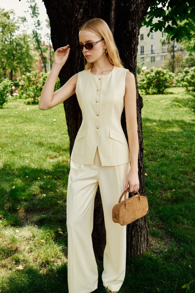 Жилет THE VERY 2428 сливочное_масло - фото 1