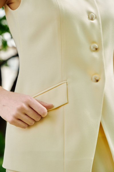 Жилет THE VERY 2428 сливочное_масло - фото 6