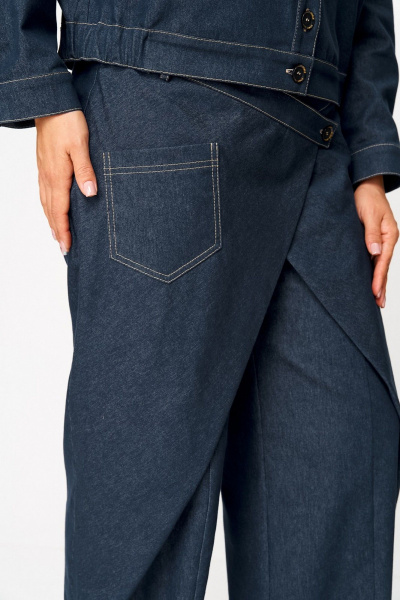 Брюки, жакет Koketka i K 1505 синий_джинс - фото 11