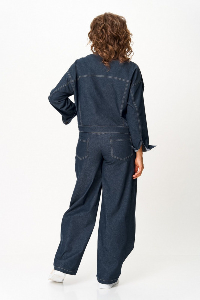 Брюки, жакет Koketka i K 1505 синий_джинс - фото 4