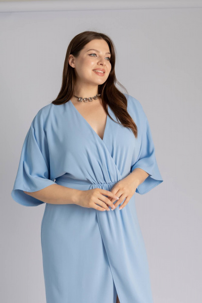 Платье Legend Style D-001/25 голубой - фото 3