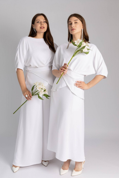 Блуза Legend Style B-028 белый - фото 1