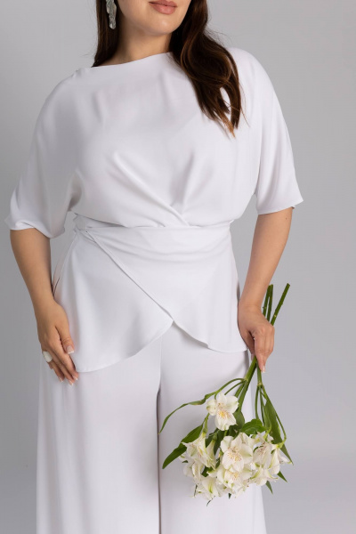 Блуза Legend Style B-028 белый - фото 2