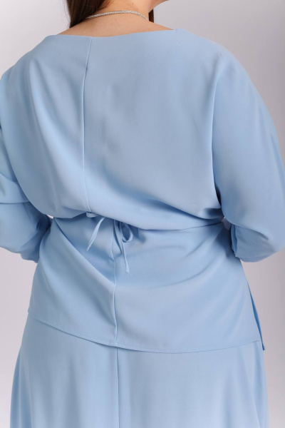 Блуза Legend Style B-028/LONG голубой - фото 3