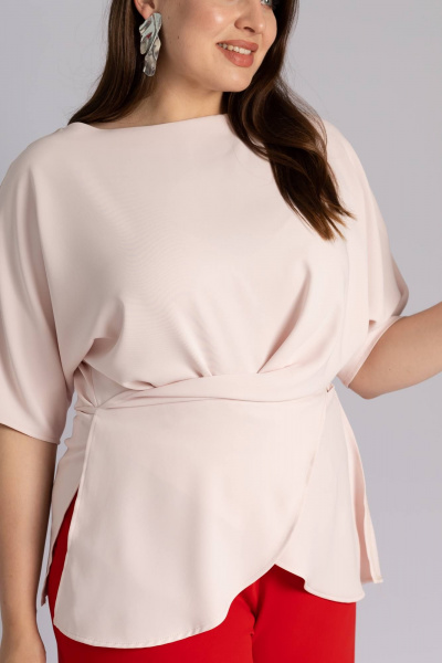 Блуза Legend Style B-028/LONG пудровый - фото 2