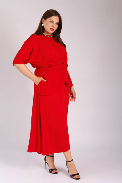 Юбка Legend Style S-010 красный - фото 2