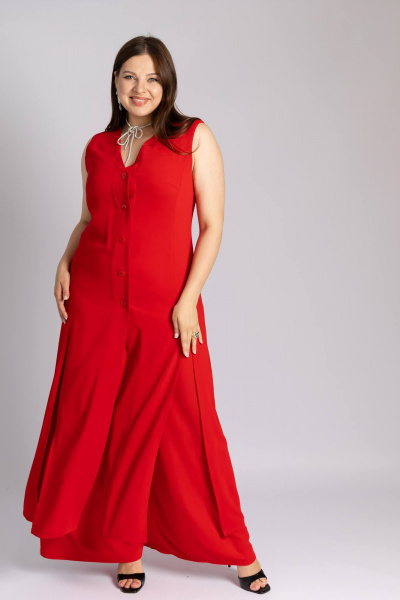 Кардиган Legend Style D-030 красный - фото 4