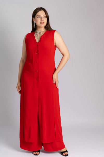 Кардиган Legend Style D-030 красный - фото 2