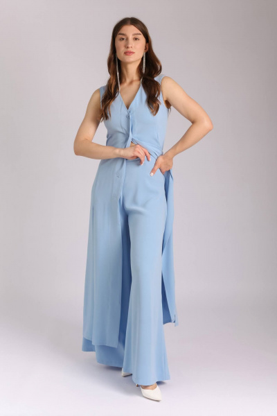 Кардиган Legend Style D-030 голубой - фото 4