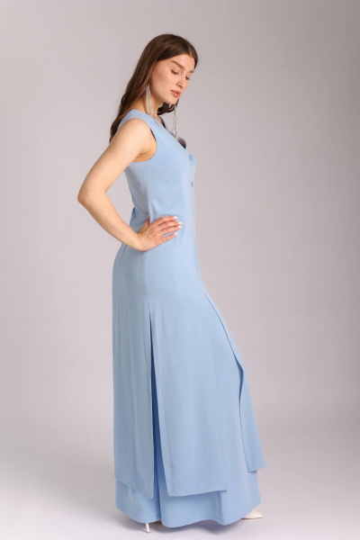 Кардиган Legend Style D-030 голубой - фото 3