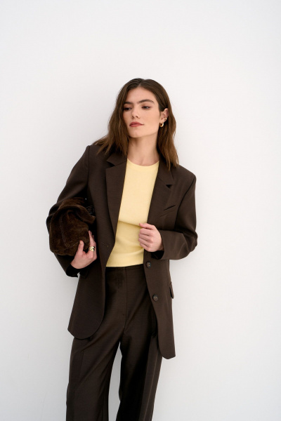 Жакет THE VERY 2418 шоколад - фото 6