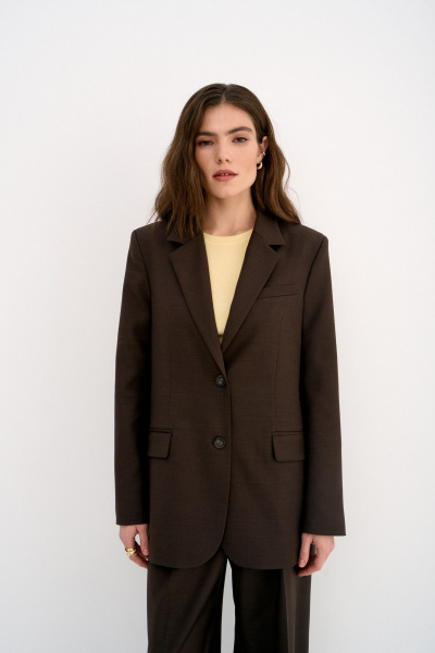 Жакет THE VERY 2418 шоколад - фото 3