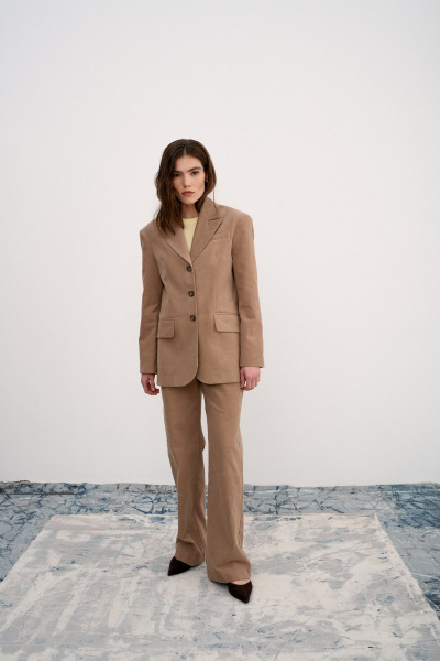 Жакет THE VERY 2421 бежевый - фото 1