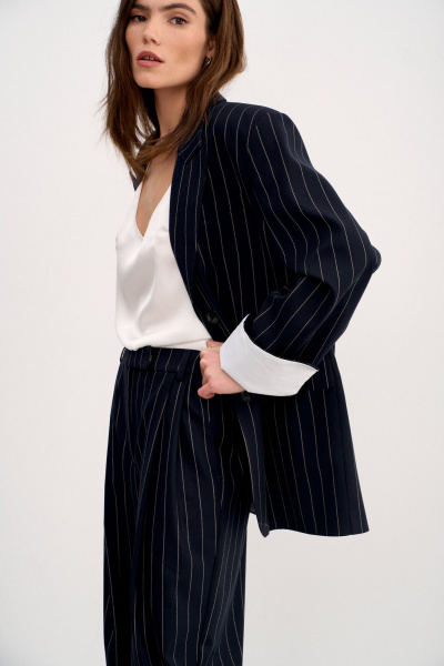 Жакет THE VERY 2423 синий - фото 10