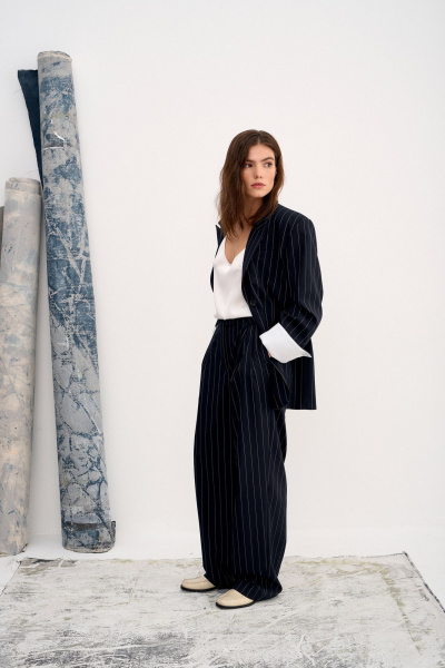 Жакет THE VERY 2423 синий - фото 7