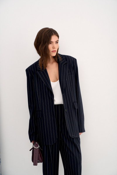 Жакет THE VERY 2423 синий - фото 6