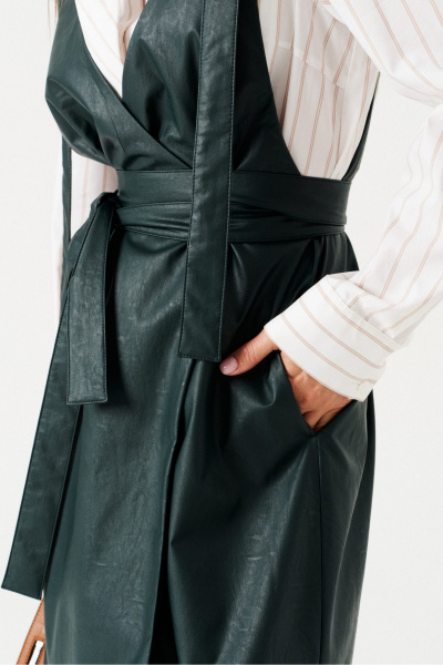 Сарафан ELLETTO 1106 зеленый - фото 4