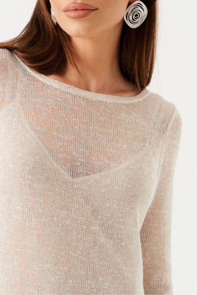 Платье ELLETTO 1107 молочный - фото 6