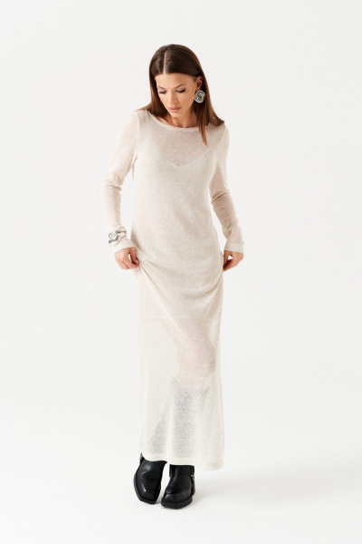 Платье ELLETTO 1107 молочный - фото 1