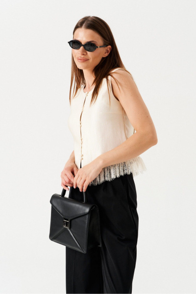 Блуза ELLETTO 3884 сливочный - фото 3