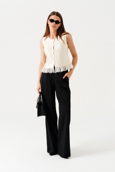 Блуза ELLETTO 3884 сливочный - фото 2