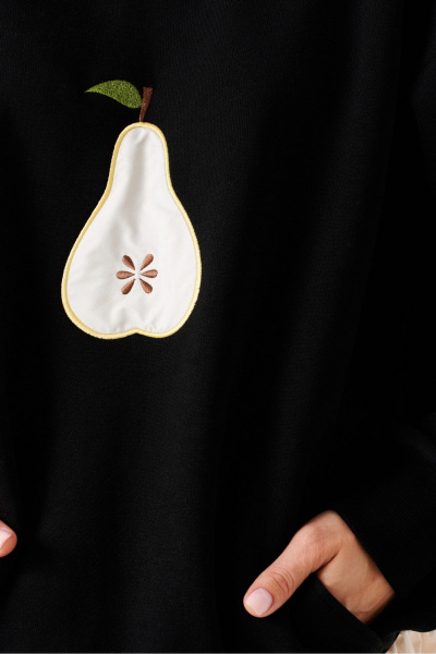 Свитшот ELLETTO 3887 черный - фото 5