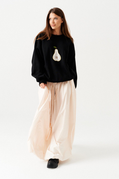 Свитшот ELLETTO 3887 черный - фото 2