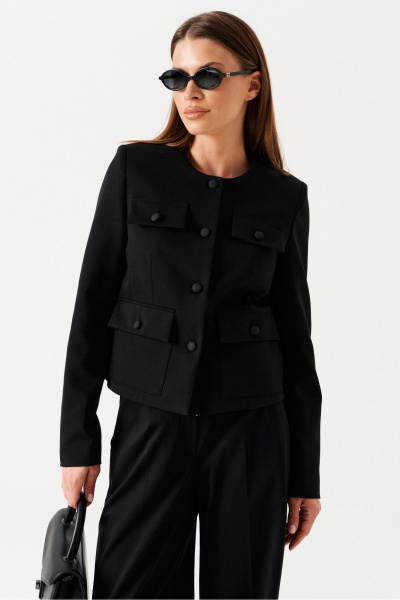 Брюки, жакет ELLETTO 5307 черный - фото 8