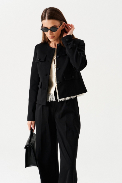 Брюки, жакет ELLETTO 5307 черный - фото 4