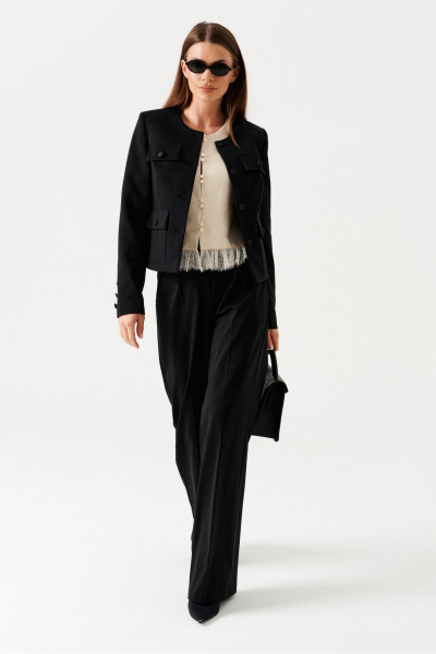 Брюки, жакет ELLETTO 5307 черный - фото 2