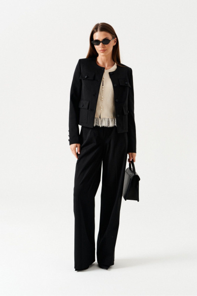 Брюки, жакет ELLETTO 5307 черный - фото 1