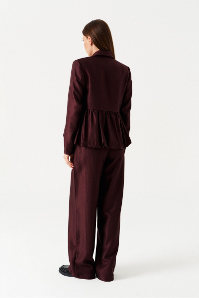 Брюки, жакет ELLETTO 5309 темно-вишневый - фото 7