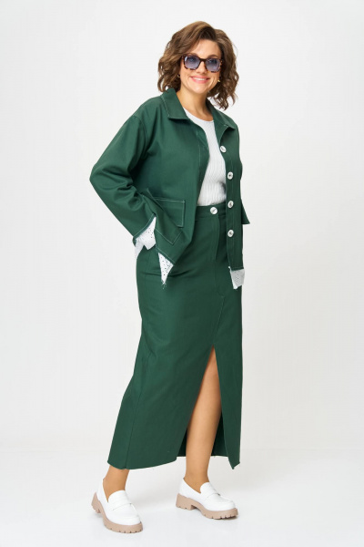 Куртка, юбка Anastasia 1271 зеленый - фото 5