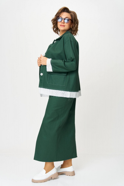 Куртка, юбка Anastasia 1271 зеленый - фото 2